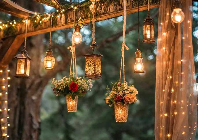 Decorative Lantern Installation